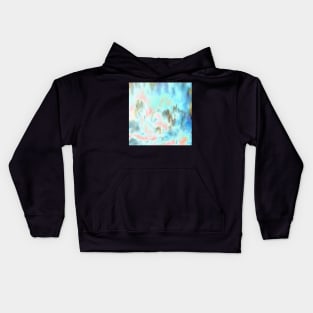 Misty mountain morning Kids Hoodie